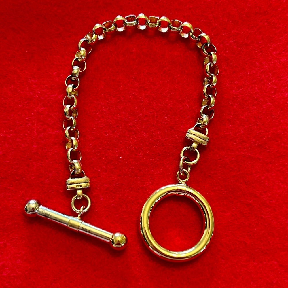 Gold tone toggle Bracelet